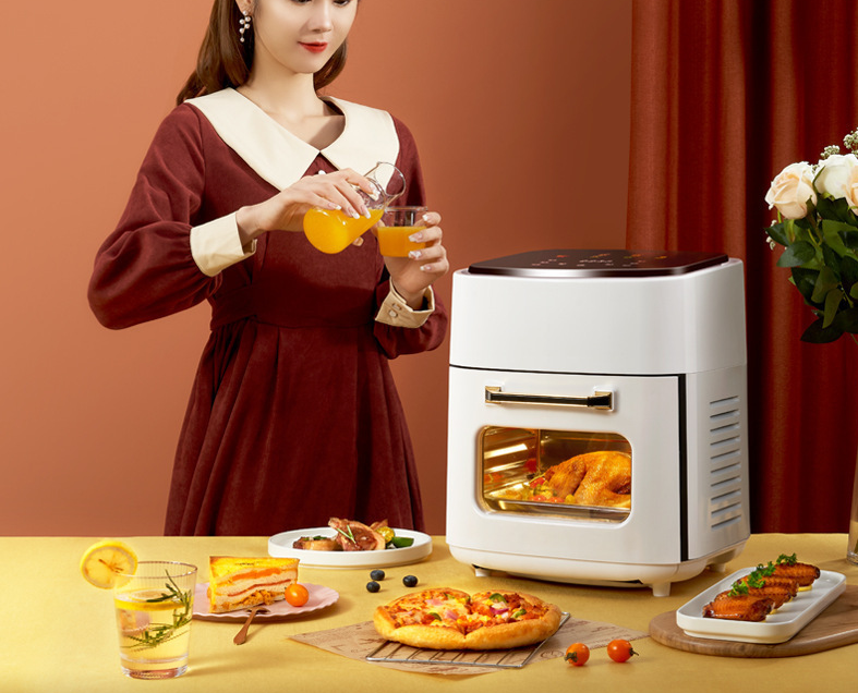 110V visual air fryer home intelligent air fryer 15L large capacity electric oven fryer french fry machine
