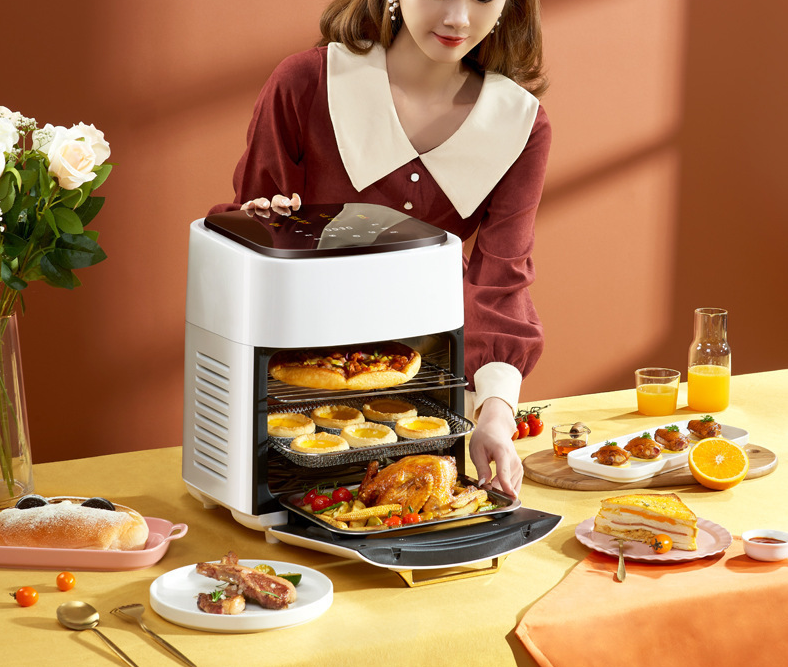 110V visual air fryer home intelligent air fryer 15L large capacity electric oven fryer french fry machine