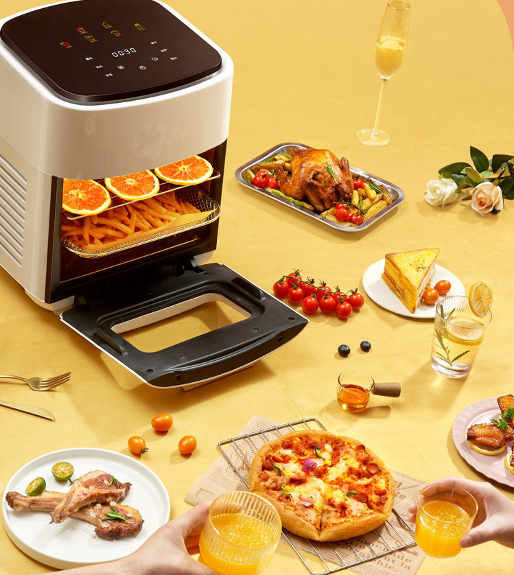 110V visual air fryer home intelligent air fryer 15L large capacity electric oven fryer french fry machine