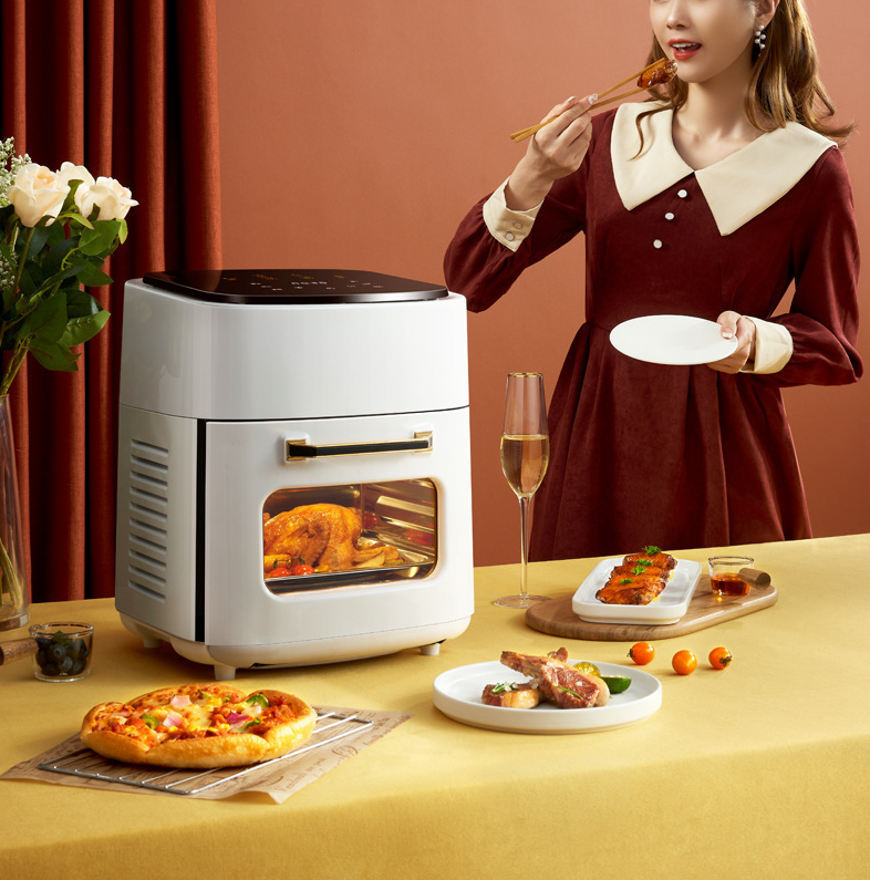 110V visual air fryer home intelligent air fryer 15L large capacity electric oven fryer french fry machine