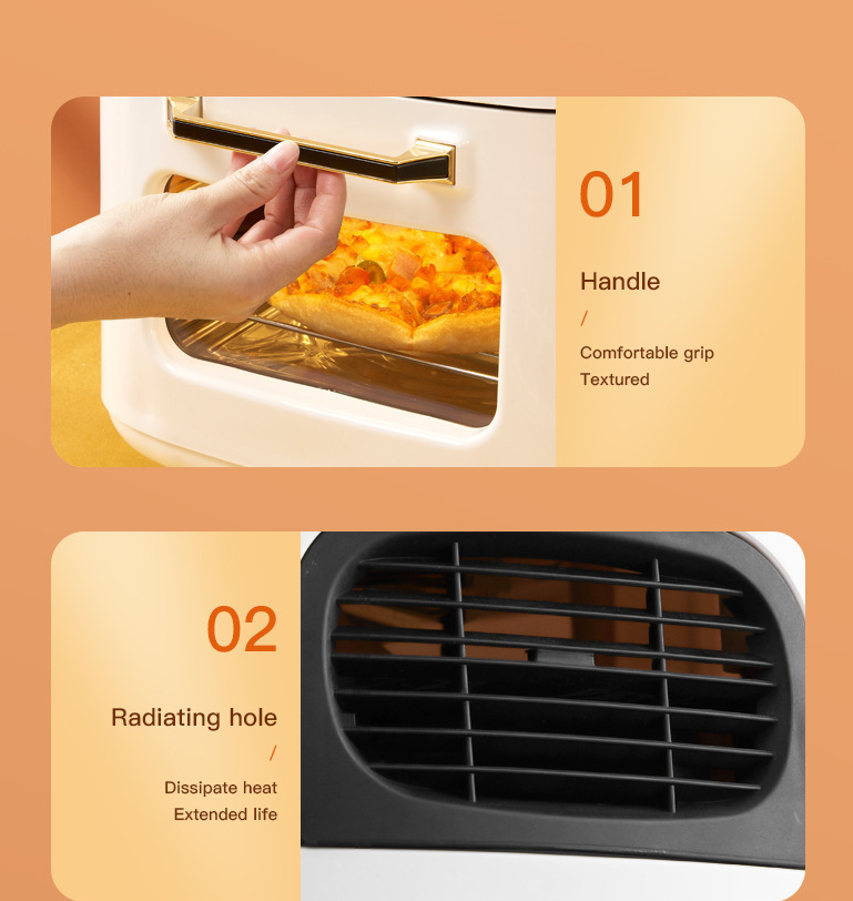 110V visual air fryer home intelligent air fryer 15L large capacity electric oven fryer french fry machine