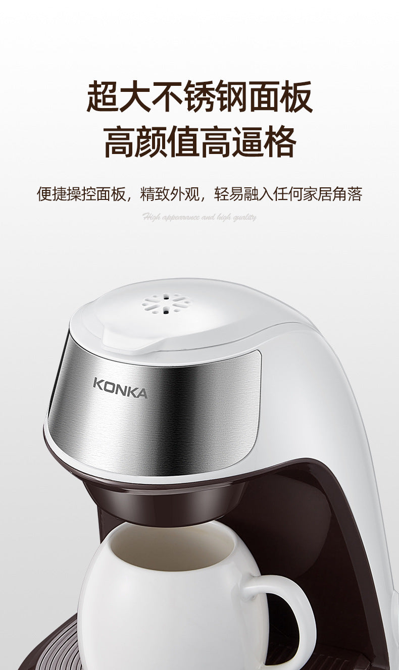 Cafetière, entièrement automatique, petite cafetière portable pour la maison, mini cafetière américaine à filtre pour le bureau.
