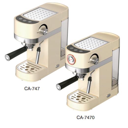 Machine à café de style italien, petite machine semi-automatique à usage domestique de style américain, infusion et mousse intégrées, mousseur à lait.