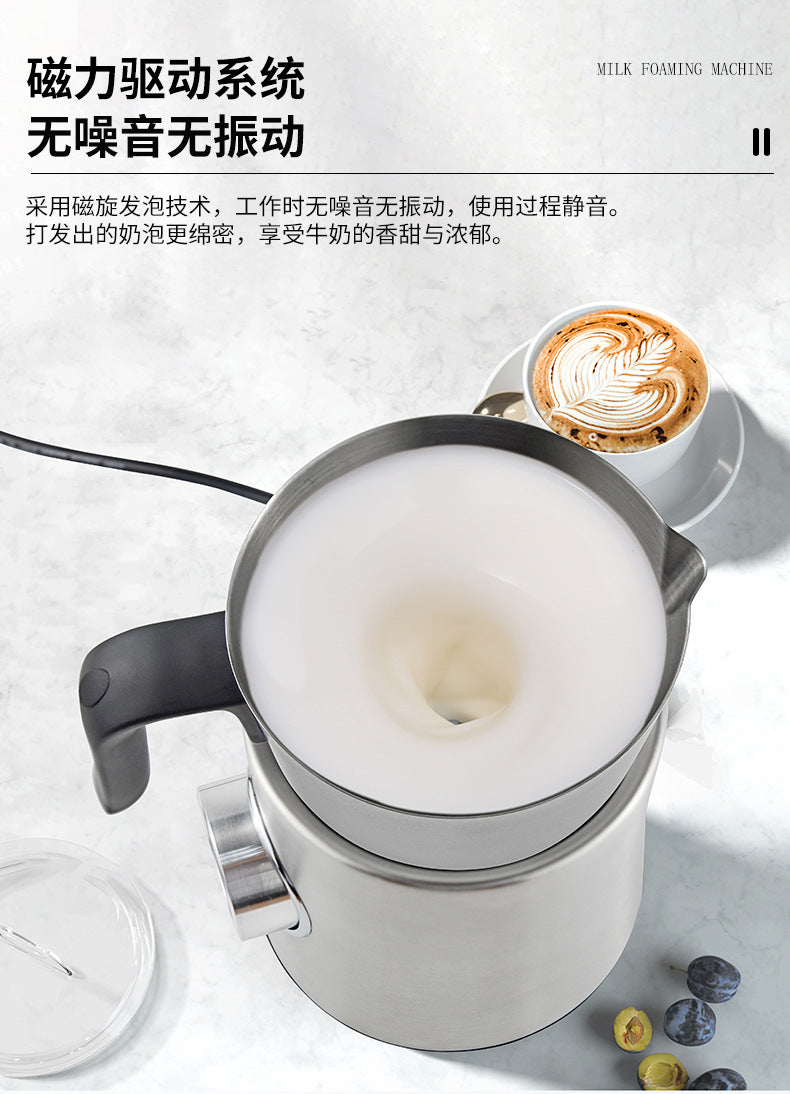 900ML electric new milk frother MF06 coffee latte milk foam plastic stainless steel milk frother