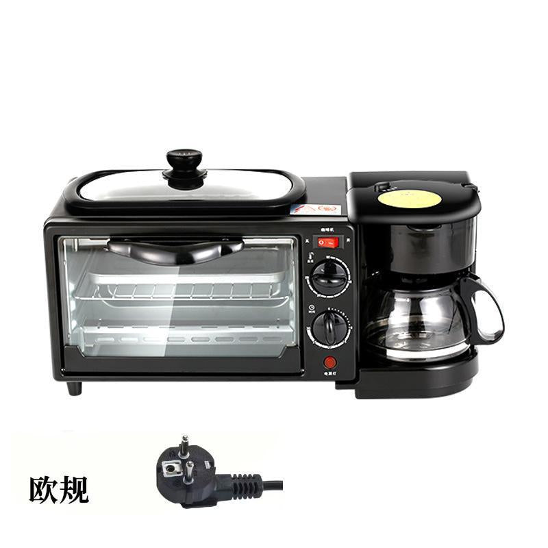 3-in-1 breakfast machine, home multifunctional breakfast machine, coffee making, hot milk, electric oven