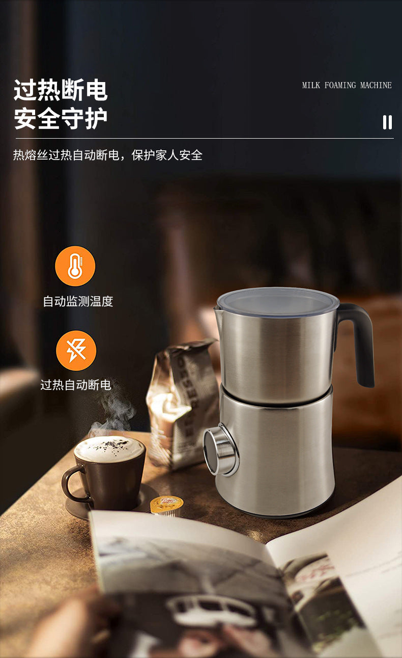 900ML electric new milk frother MF06 coffee latte milk foam plastic stainless steel milk frother