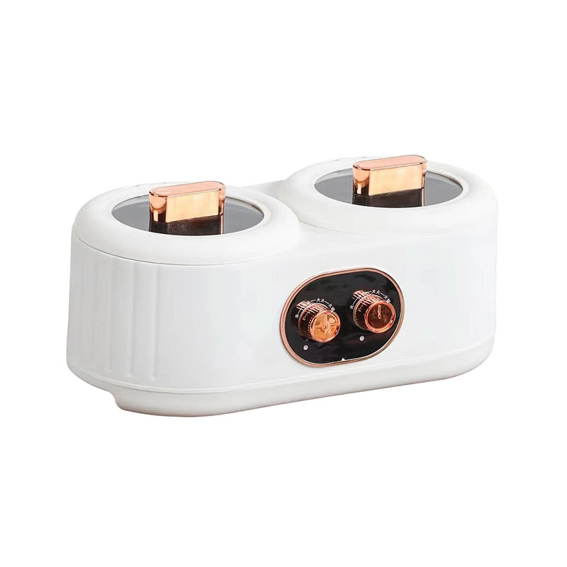 Cuiseur à riz à double chambre, marmite électrique multifonctionnelle à double commande pour canard mandarin, cuiseur à riz électrique, cuiseur électrique à double chambre.