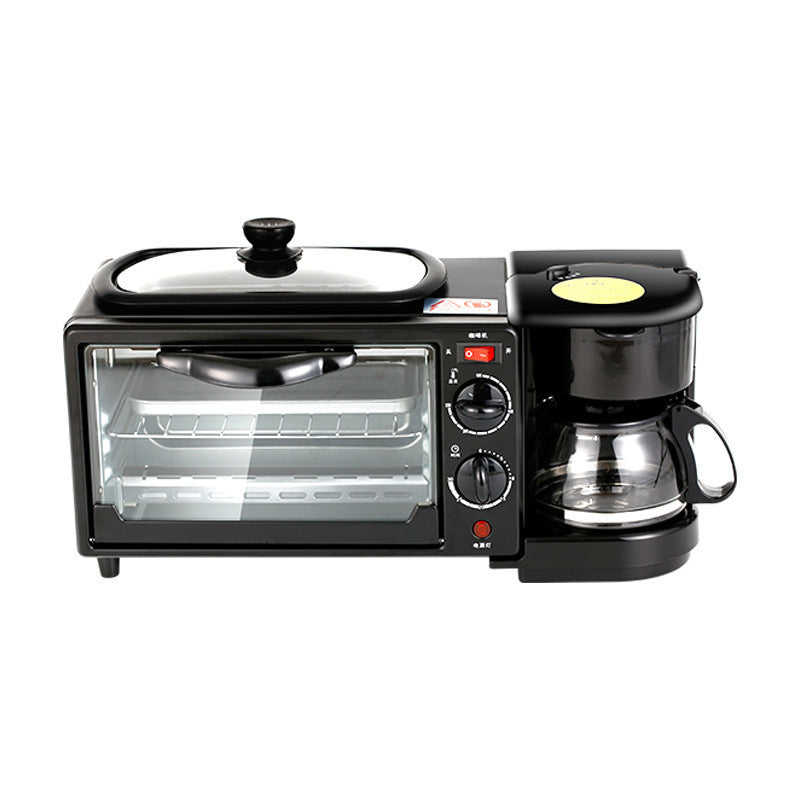 3-in-1 breakfast machine, home multifunctional breakfast machine, coffee making, hot milk, electric oven