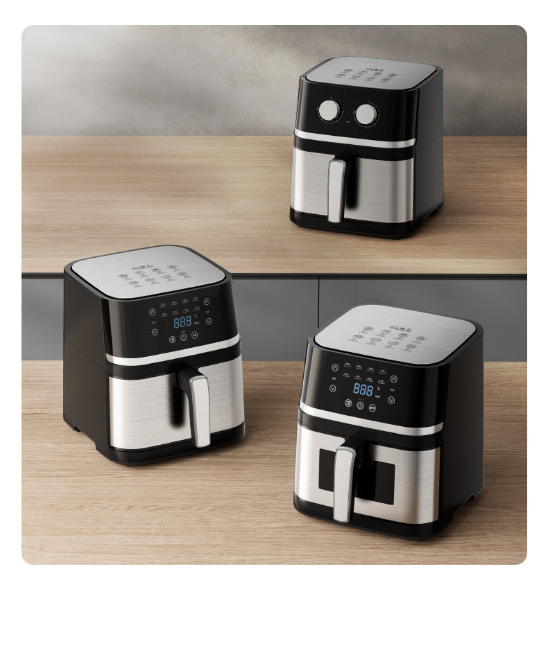 Air fryer multifunctional Yangtze air fryer 8-liter household large capacity electric fryer stainless steel