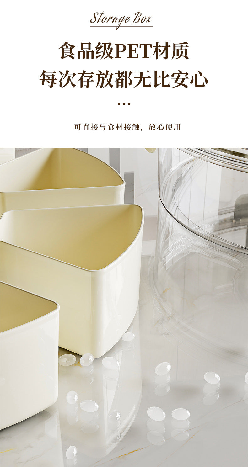Boîte de rangement à épices, ustensiles de cuisine, usage domestique, gadget pour articles ménagers, stockage d'assaisonnement en plastique, pot hermétique.