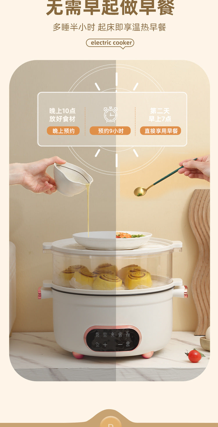 Marmite électrique multicouche intelligente et chaudière à vapeur, idéale pour une utilisation familiale et domestique