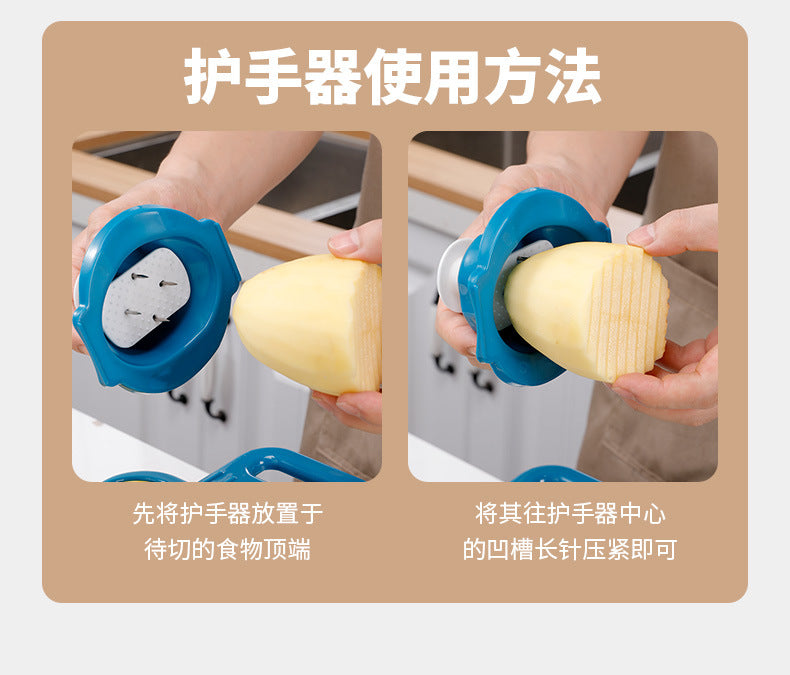 Un hachoir à légumes multifonctionnel : un ustensile de cuisine manuel et pratique pour trancher les fruits et légumes, fonctionne également comme une râpe - Le gadget de hachage ultime pour votre cuisine
