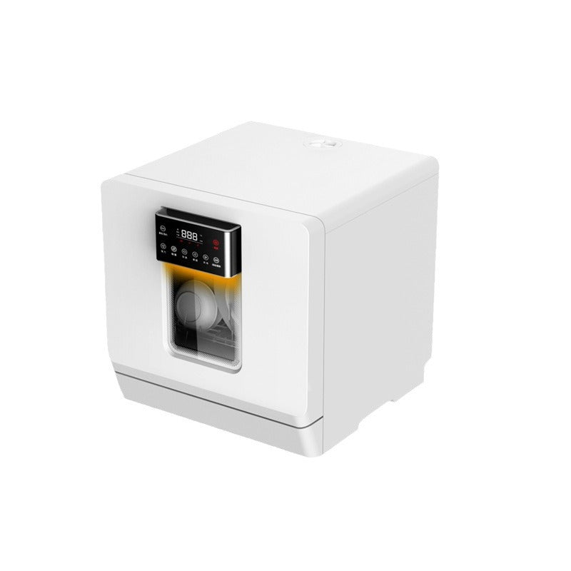 Lave-vaisselle domestique, entièrement automatique, à poser sur le comptoir et aucune installation nécessaire, taille mini, stérilisation UV, rangement intégré et intelligent, capacité pour 4 couverts.