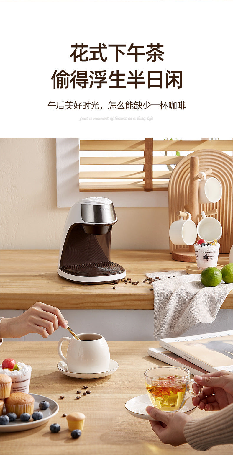 Cafetière, entièrement automatique, petite cafetière portable pour la maison, mini cafetière américaine à filtre pour le bureau.