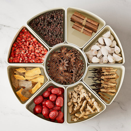 Boîte de rangement à épices, ustensiles de cuisine, usage domestique, gadget pour articles ménagers, stockage d'assaisonnement en plastique, pot hermétique. 