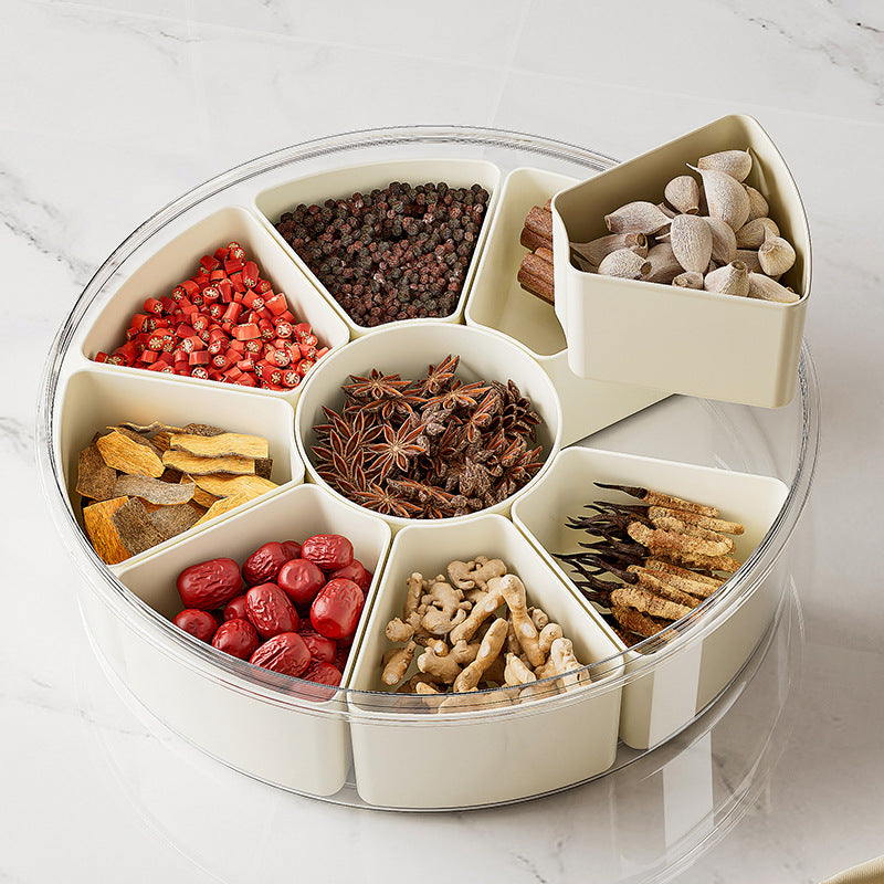 Boîte de rangement à épices, ustensiles de cuisine, usage domestique, gadget pour articles ménagers, stockage d'assaisonnement en plastique, pot hermétique. 