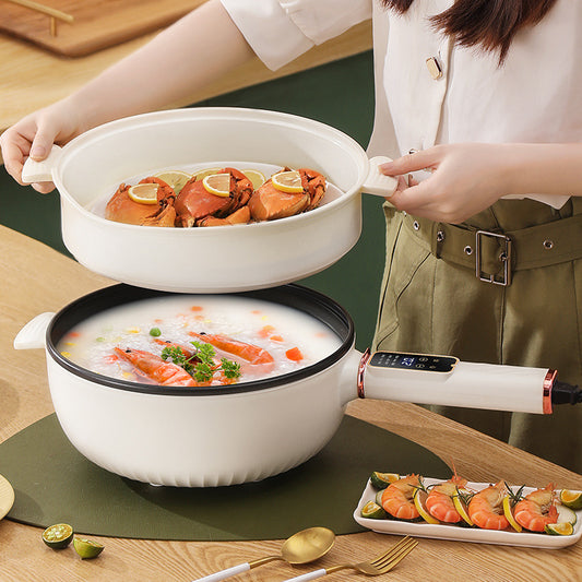 Poêle à frire électrique, usage domestique, grande capacité, cuisson intelligente, sauté, multifonctionnelle, poêle antiadhésive, poêle à frire électrique, poêle de cuisson haute puissance tout-en-un. 