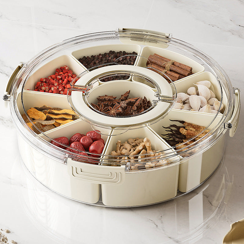 Boîte de rangement à épices, ustensiles de cuisine, usage domestique, gadget pour articles ménagers, stockage d'assaisonnement en plastique, pot hermétique. 