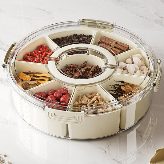 Boîte de rangement à épices, ustensiles de cuisine, usage domestique, gadget pour articles ménagers, stockage d'assaisonnement en plastique, pot hermétique. 